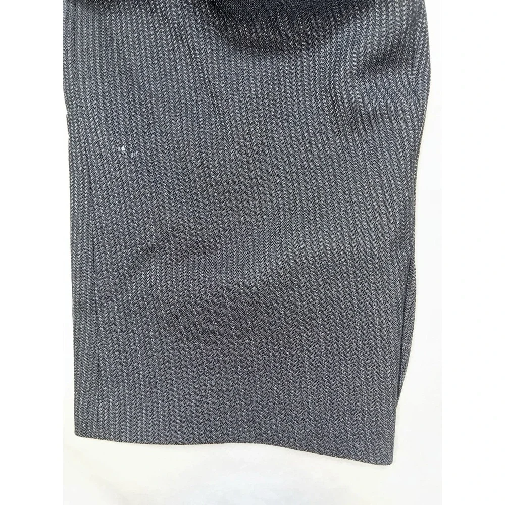 Armani Collezioni Saks Blazer Men's 40R Charcoal Herringbone Wool Italy‎ *hole